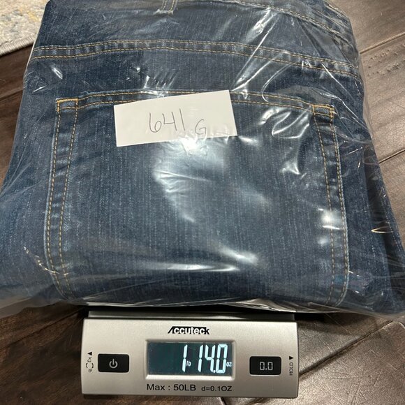 Saddlebred Big & Tall Mens Classic Straight Leg Fit Blue Denim Jeans Size 44W - Picture 10 of 10